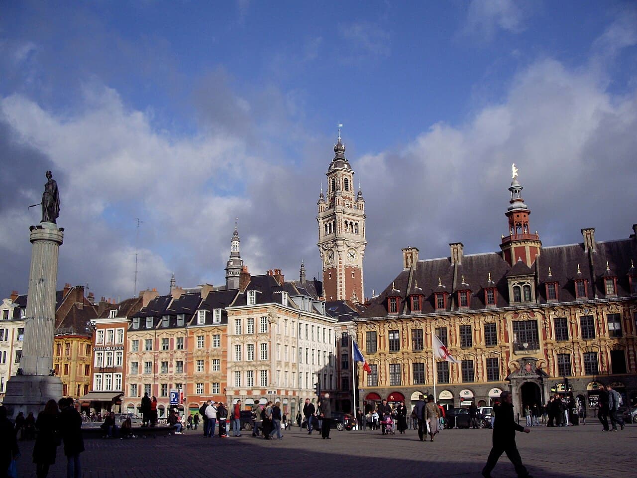Historic buildings around the Grand-Place in Lille