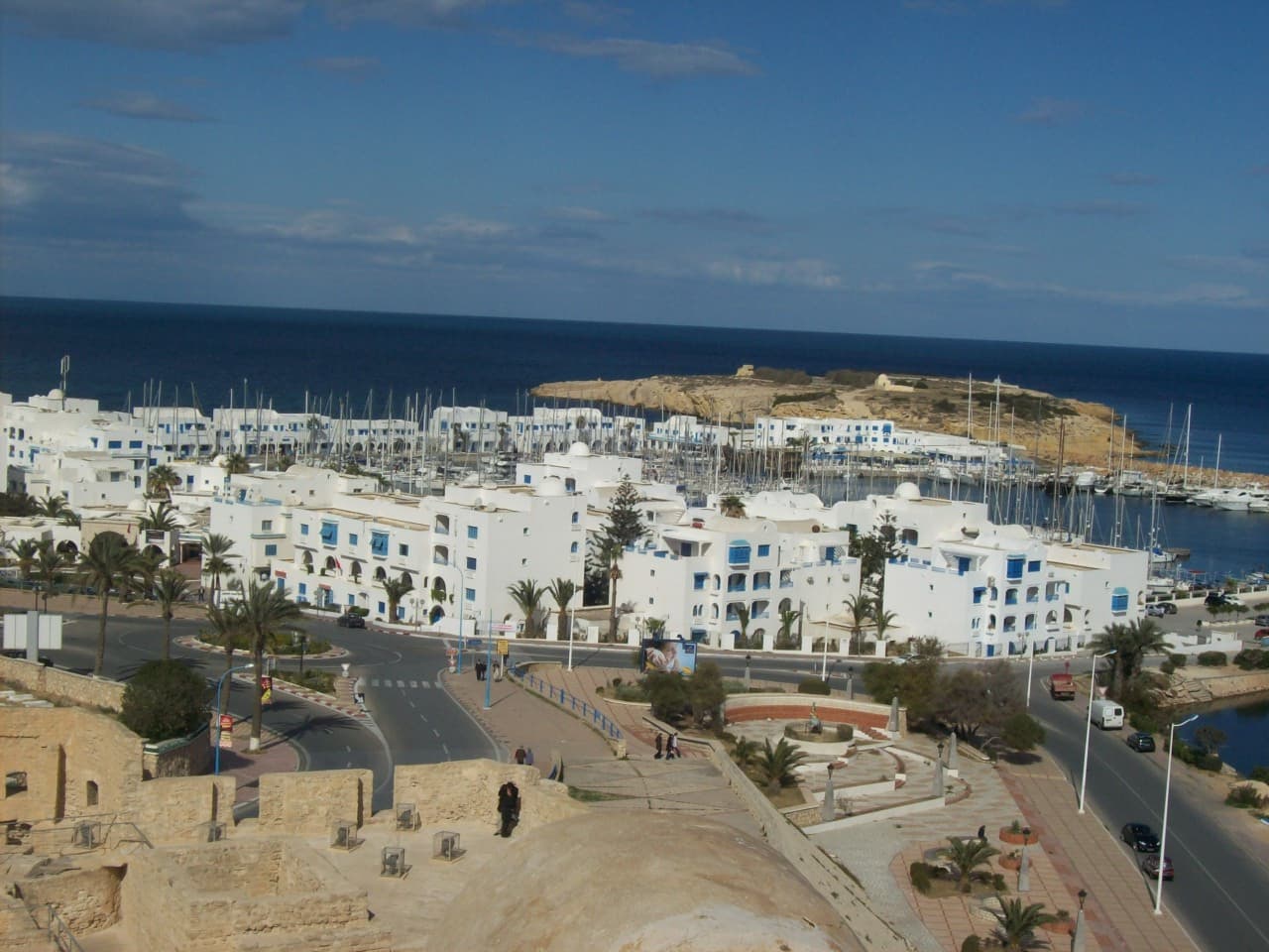 Monastir marina seen from the Ribat